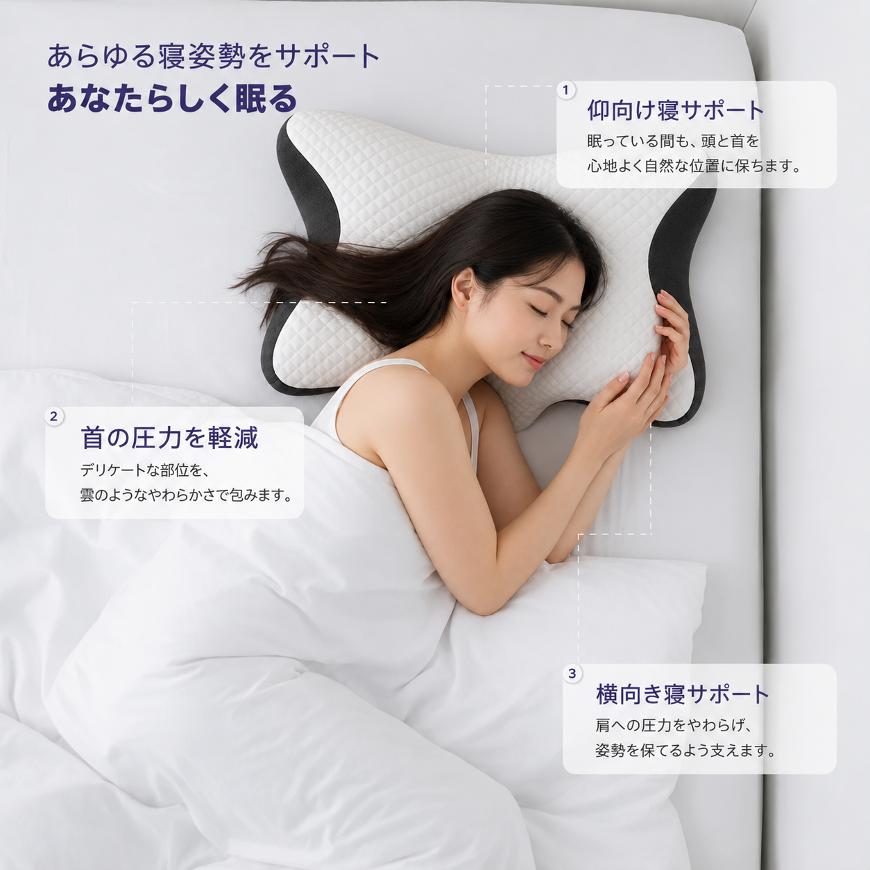 Airflow Pro 寝姿勢イメージ